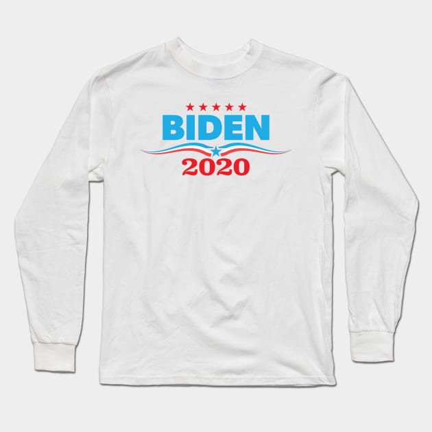 Biden 2020 print - Presidential Campaign product Zip Apparel Long Sleeve T-Shirt by Vector Deluxe